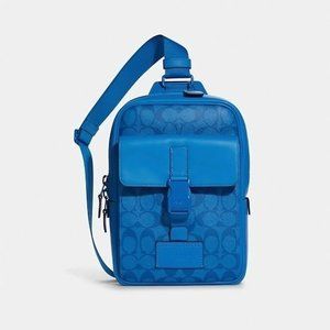 COACH Track Pack In Signature Canvas C9838